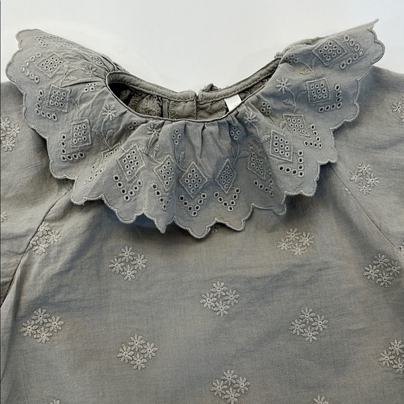 Rylee and Cru Sage Green Eyelet Baby Romper. Size 3-6 mo. - Picture 3 of 8